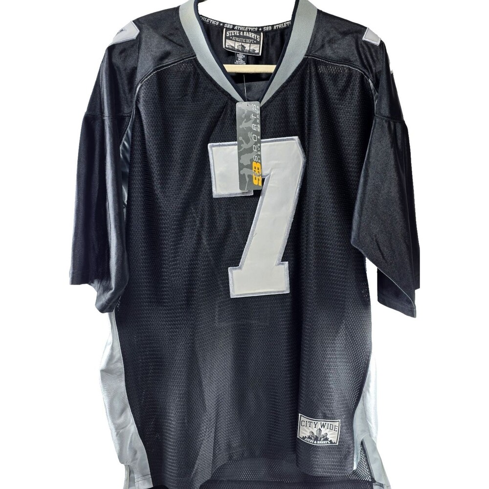 STEVE & BARRYS CITYWIDE MENS SIZE LARGE OAKLAND RAIDERS VINTAGE TEAM JERSEY NWT